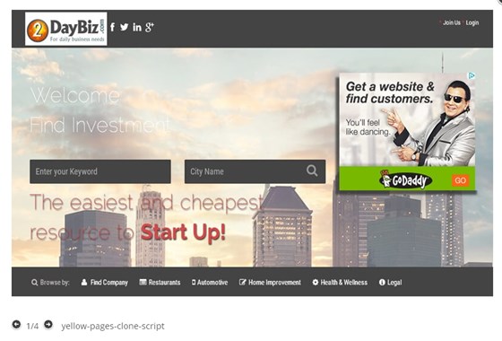 Yellow Pages Online Directory Script: Yellow Pages Clone Script